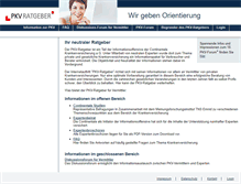 Tablet Screenshot of pkv-ratgeber.de